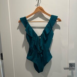 Becca one piece plunge swimsuit